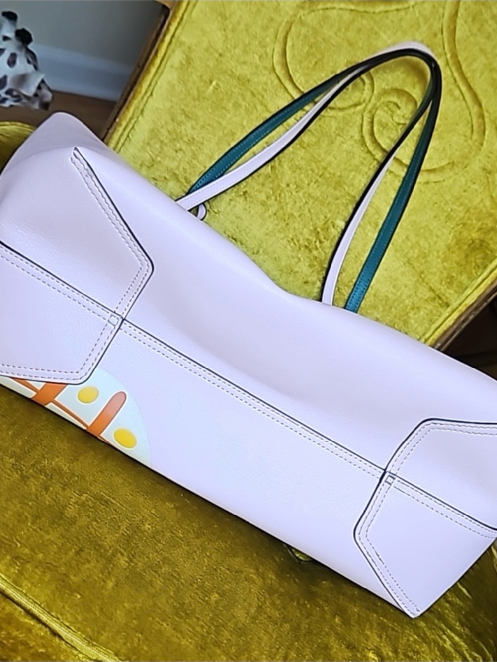 Kate Spade Colada Pineapple Reversible Tote + Pouch ~ NWOT - Picture 6 of 7